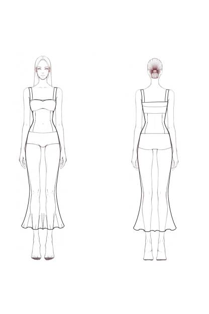Cocktail Party Dress Red Spaghetti Strap Square Neck Midi Dress