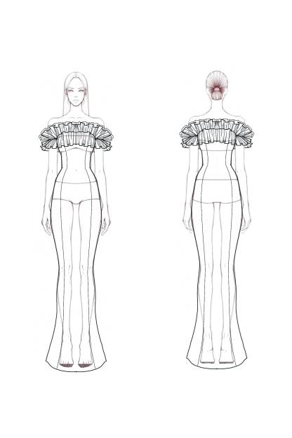 Formal Evening Gown Light Pink Off-Shoulder Bodycon Floor-Length Dress