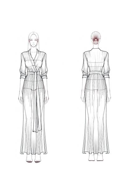 Casual Vacation Linen Dress White Long Sleeve Tie Waist Maxi Dress