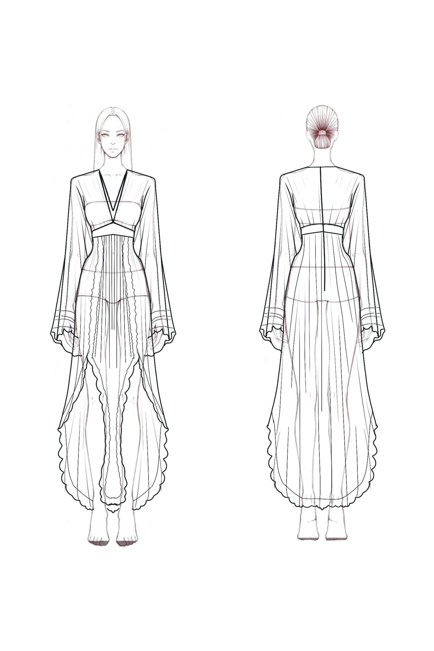 Bohemian Vacation Dress Burgundy Lace Long Sleeve Maxi Dress