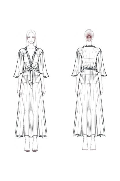 Beach Vacation Dress White Deep V Lace Trim Pocketed Midi Dress
