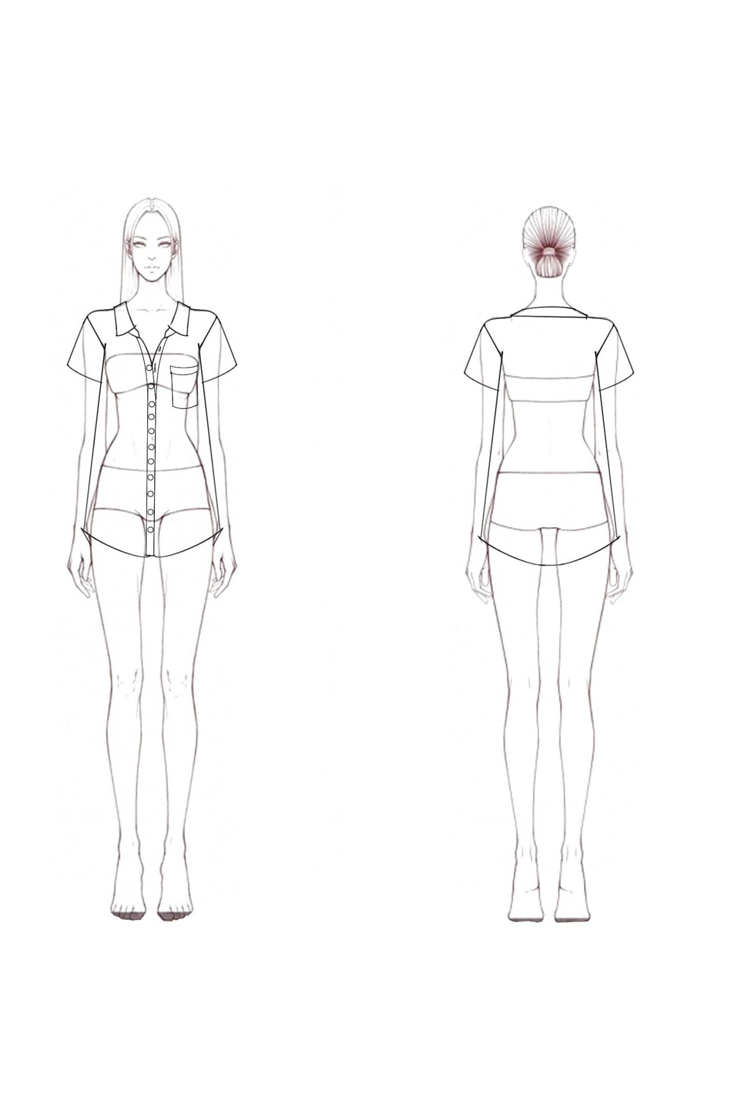 Casual Daily Top White Linen Collared Button-Up with Pockets Shirt