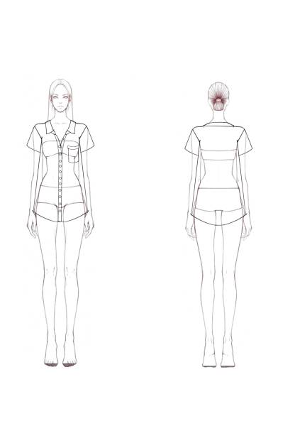 Casual Daily Top White Linen Collared Button-Up with Pockets Shirt