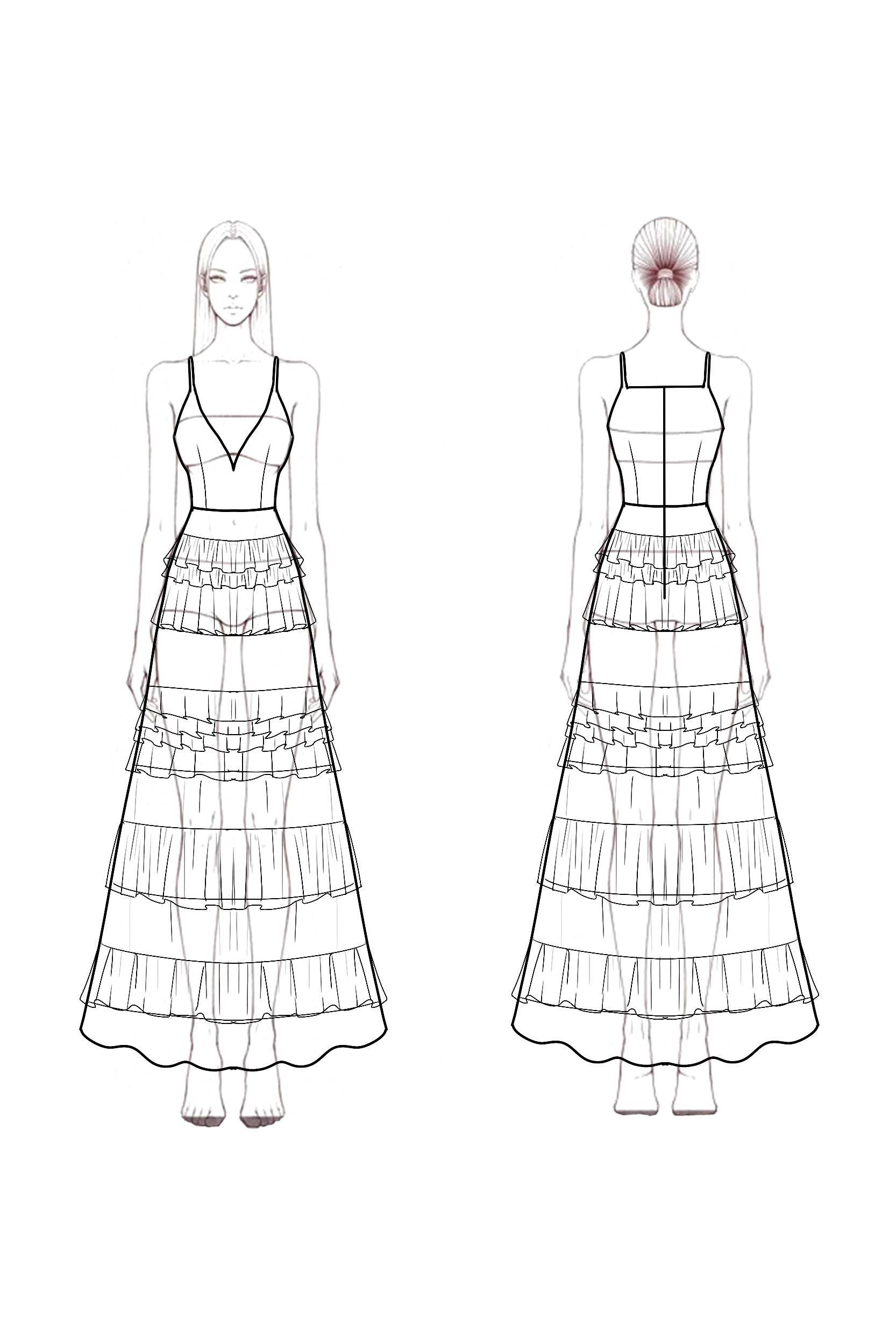 Cocktail Party Dress Pink V Neck Mesh Ruffle A-Line Maxi Dress