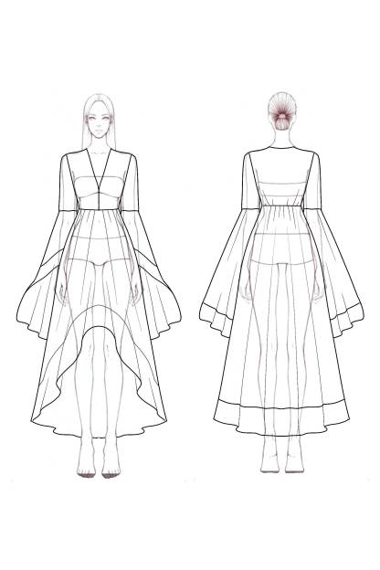 Bohemian Beach Swing Dress White Long Sleeve Plus High Low Maxi Dress
