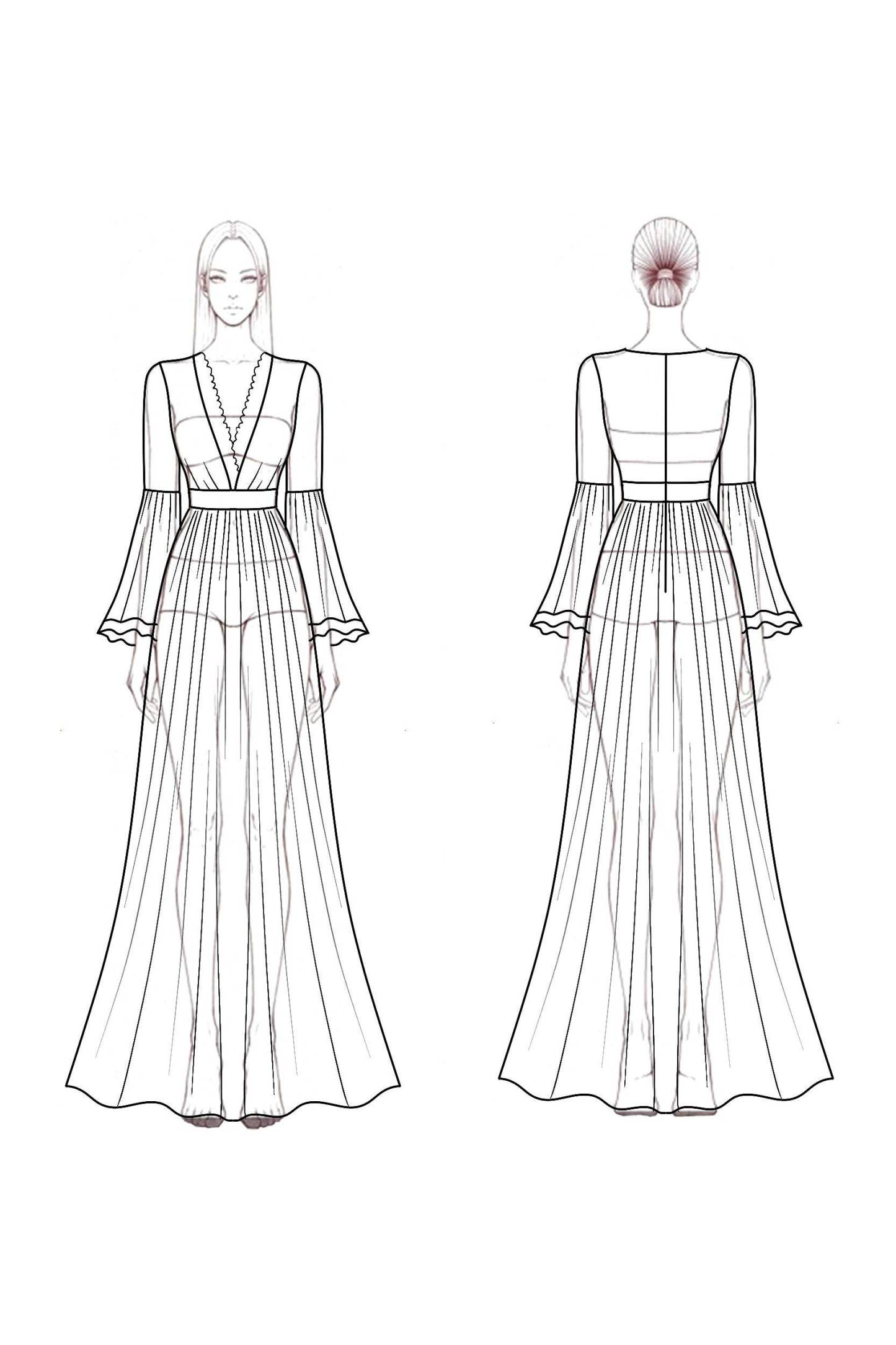 Bohemian Swing Dress Red V Neck Lace Maxi Dress