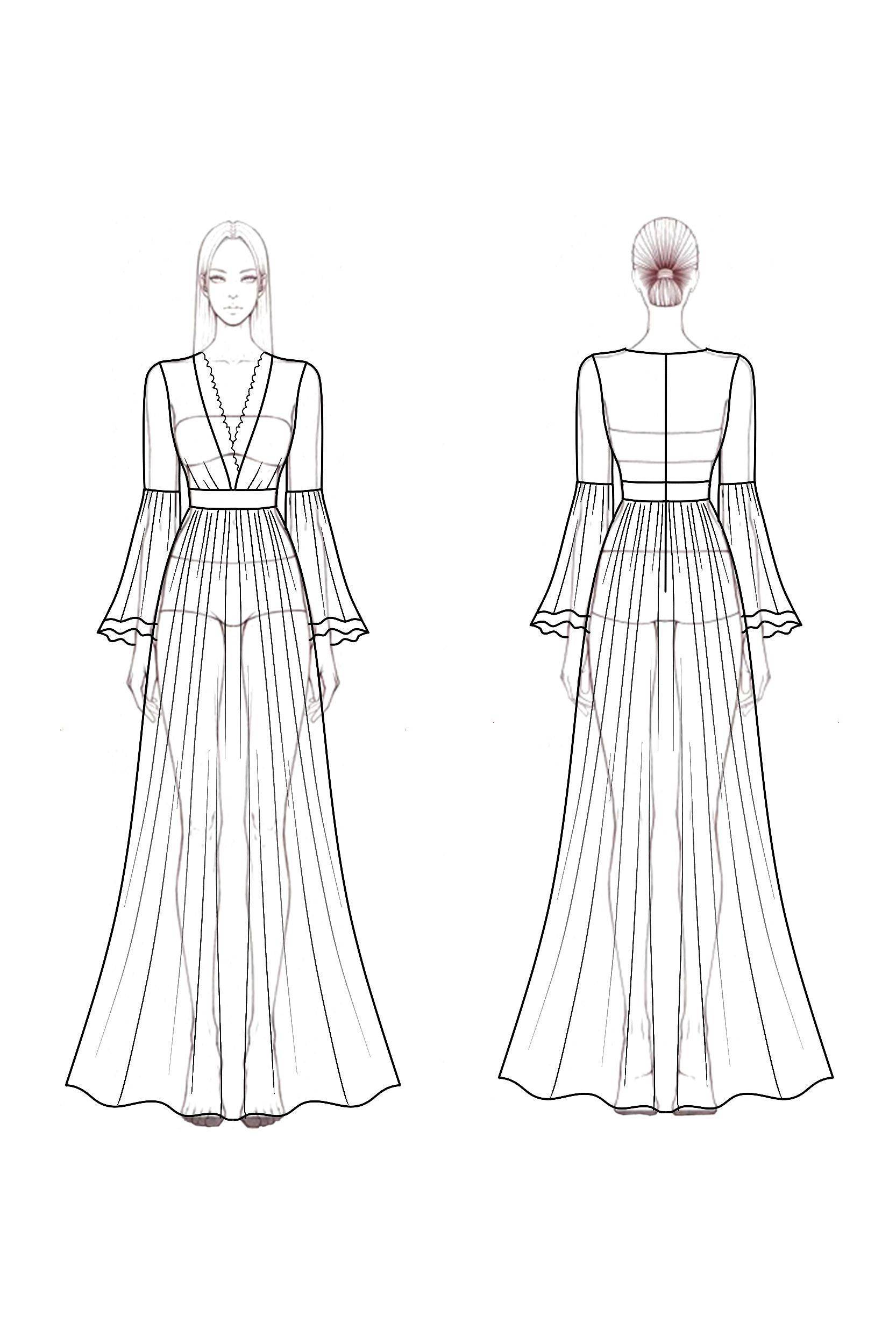 Bohemian Swing Dress Red V Neck Lace Maxi Dress