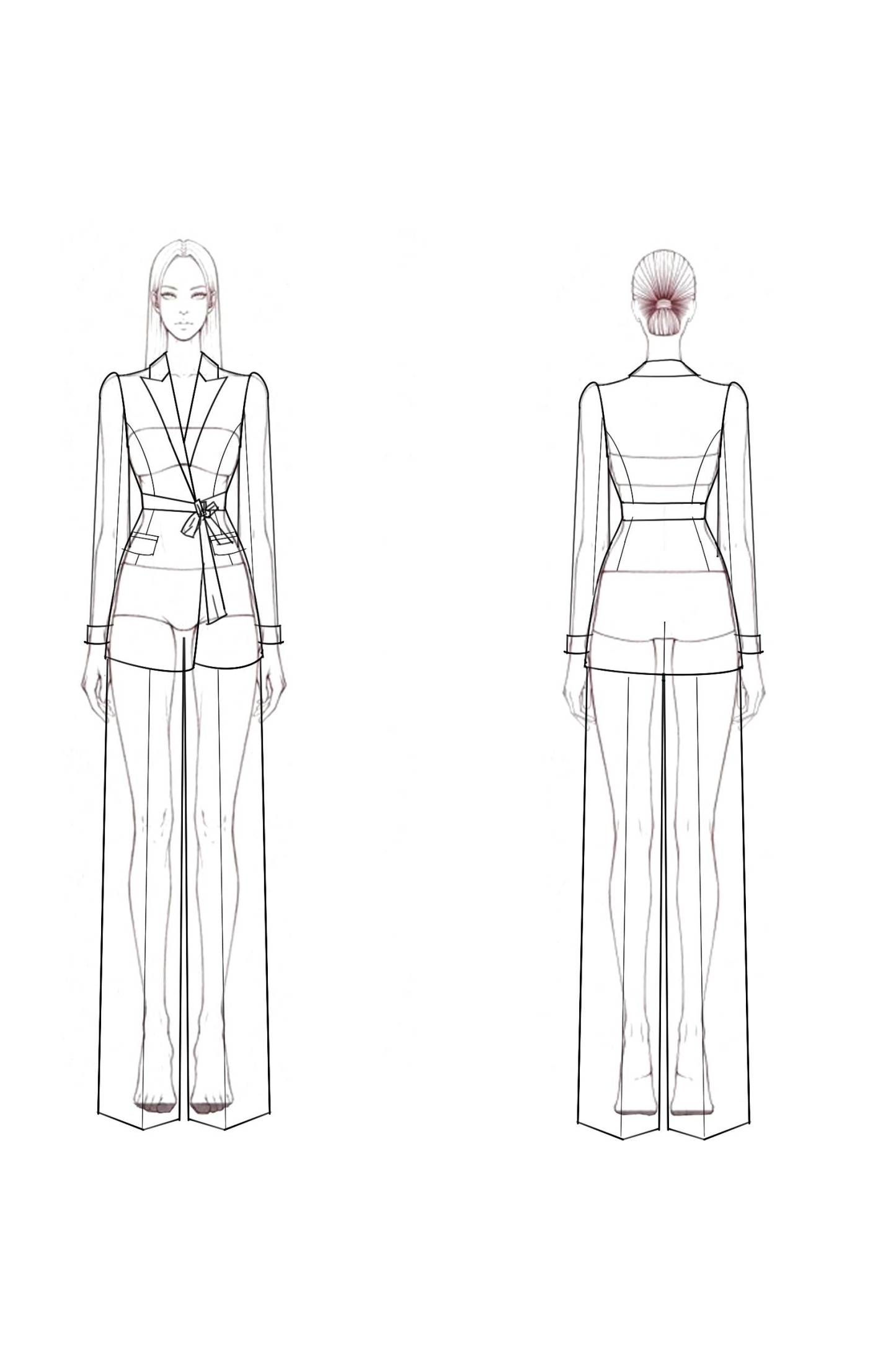 ​Business Formal Blazer Pant Suit ​​Gold V Neck Long Sleeve Satin Set