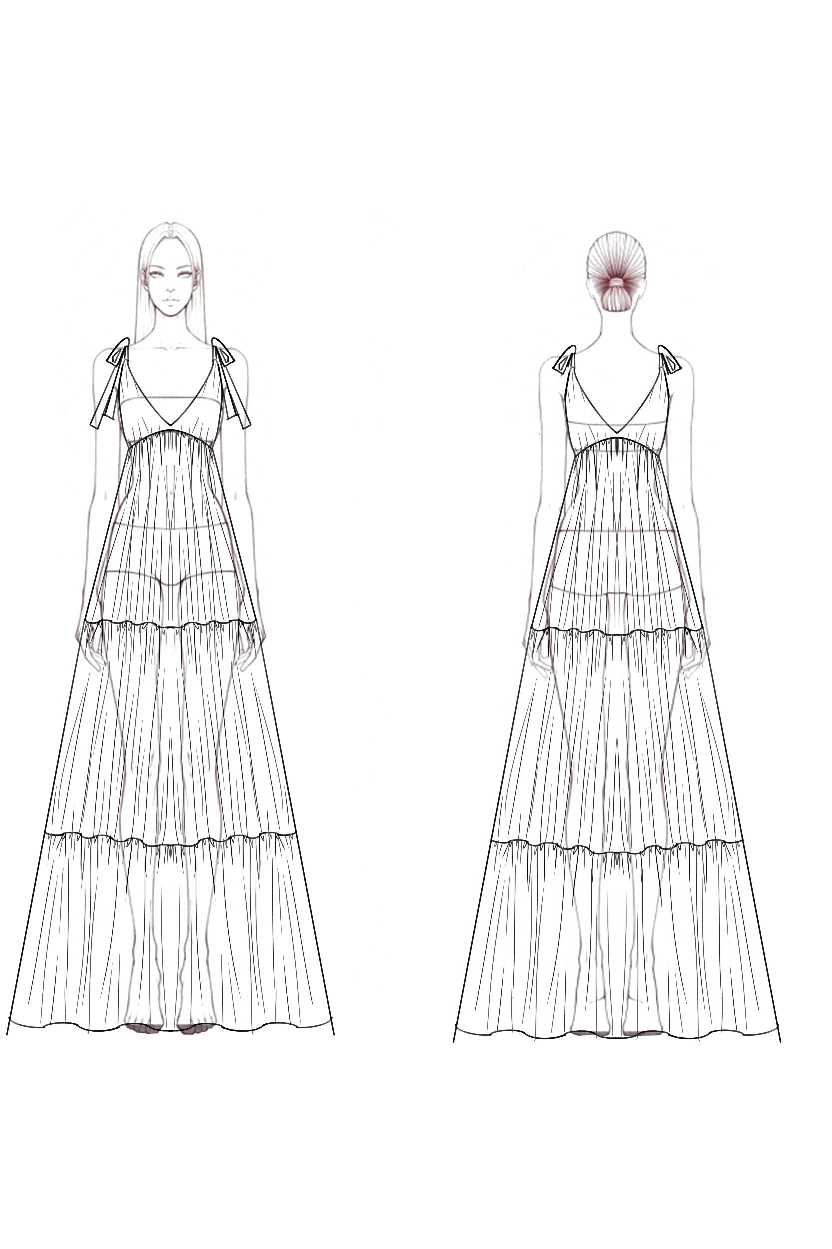Bohemian Dress Pink V Neck Ruched Maxi Dress