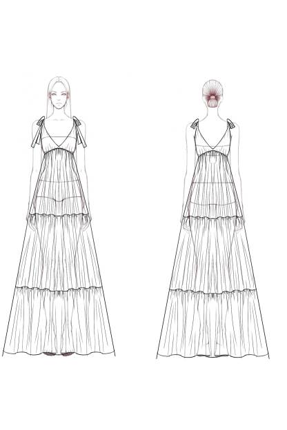 Bohemian Dress Pink V Neck Ruched Maxi Dress