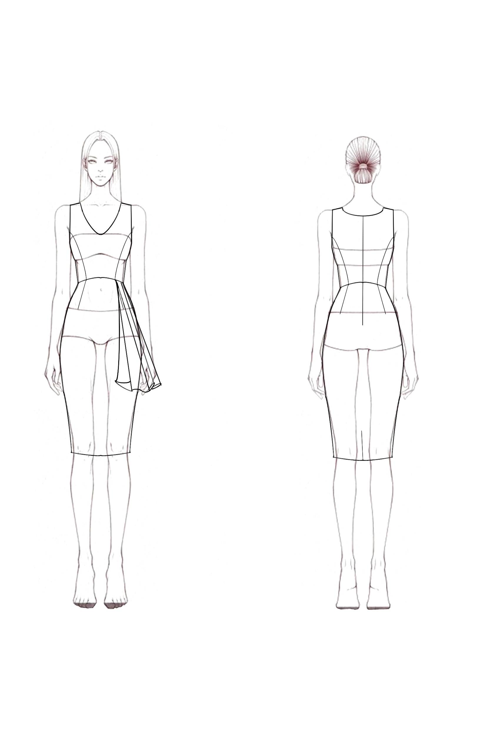 Cocktail ​Party ​​White V Neck Knee-Length Sheath Dress