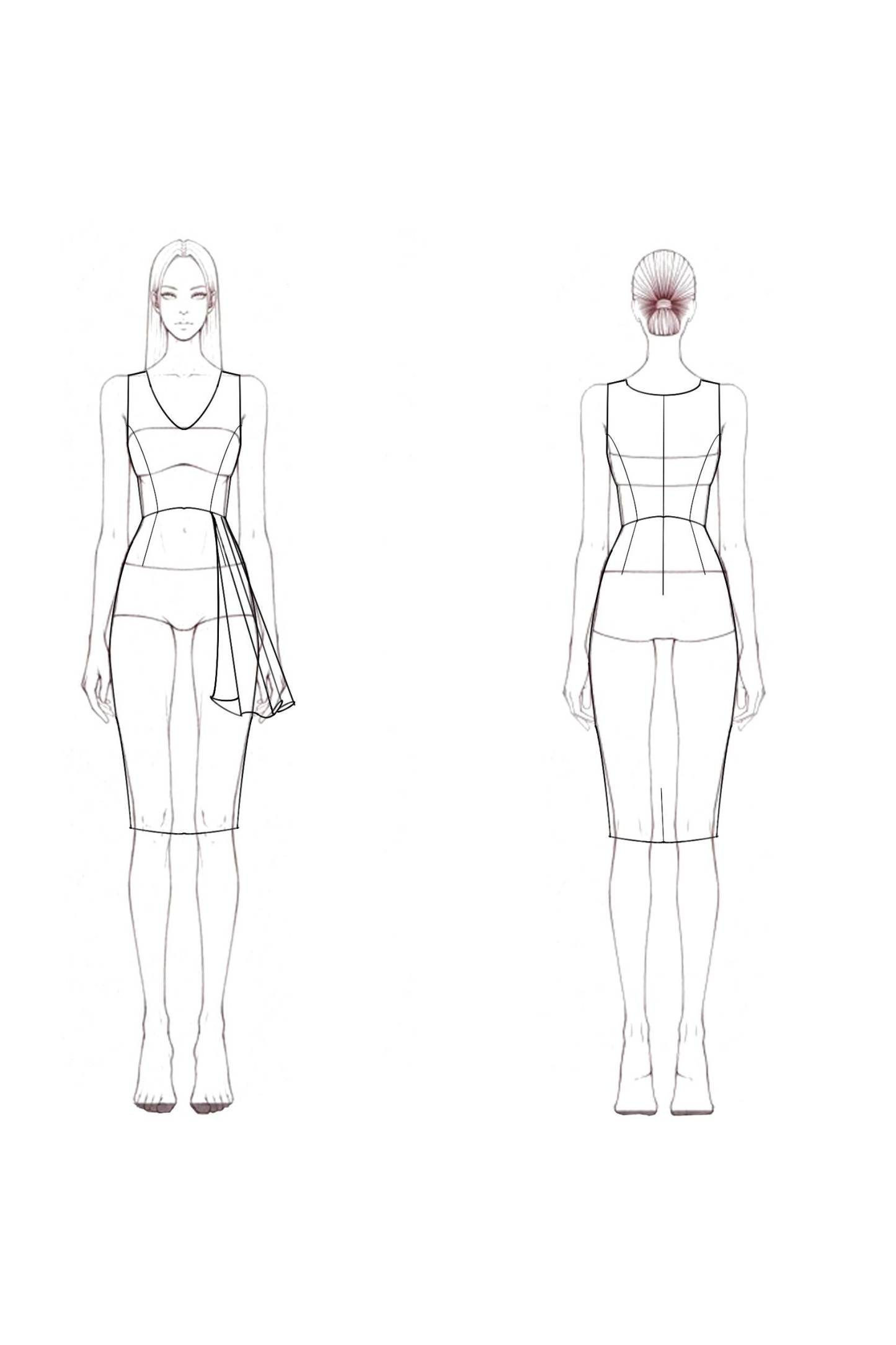 Cocktail ​Party ​​White V Neck Knee-Length Sheath Dress