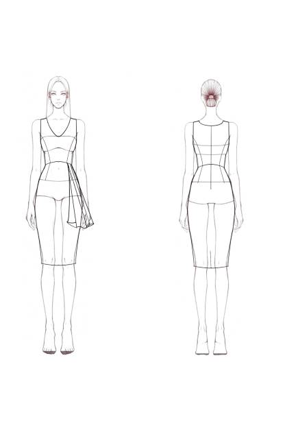 Cocktail ​Party ​​White V Neck Knee-Length Sheath Dress
