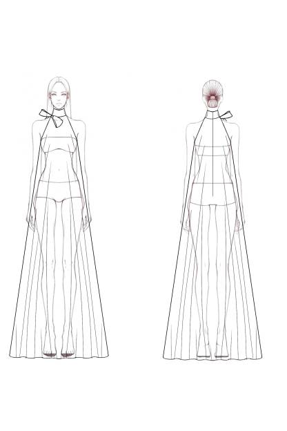 ​Party Vacation Swing Dress Red Stand Collar Maxi Dress