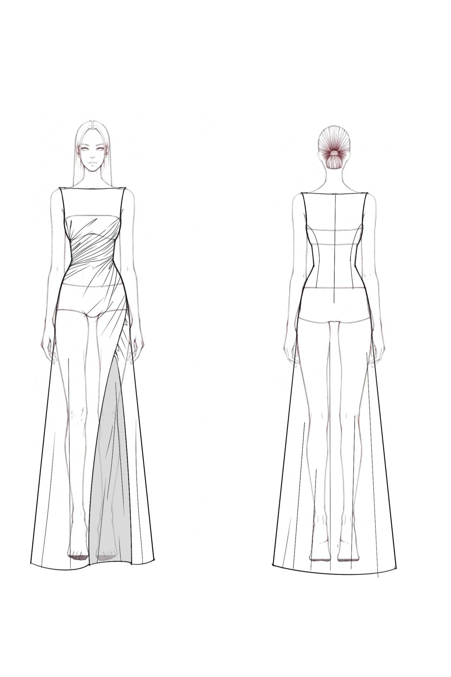 Formal Sequin Dress​​ White Crew Neck Maxi Dress