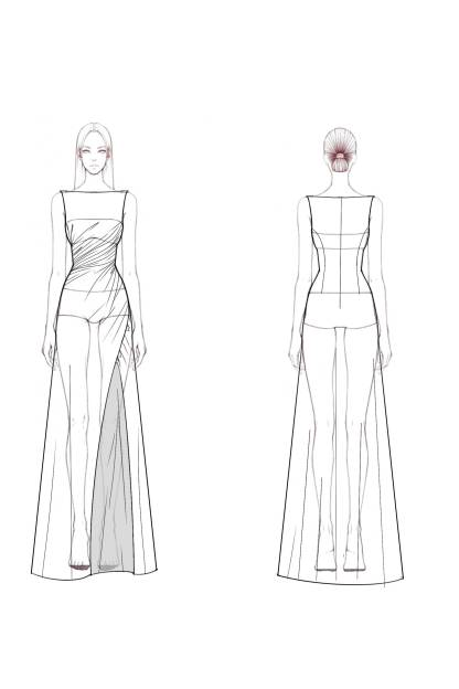 Formal Sequin Dress​​ White Crew Neck Maxi Dress