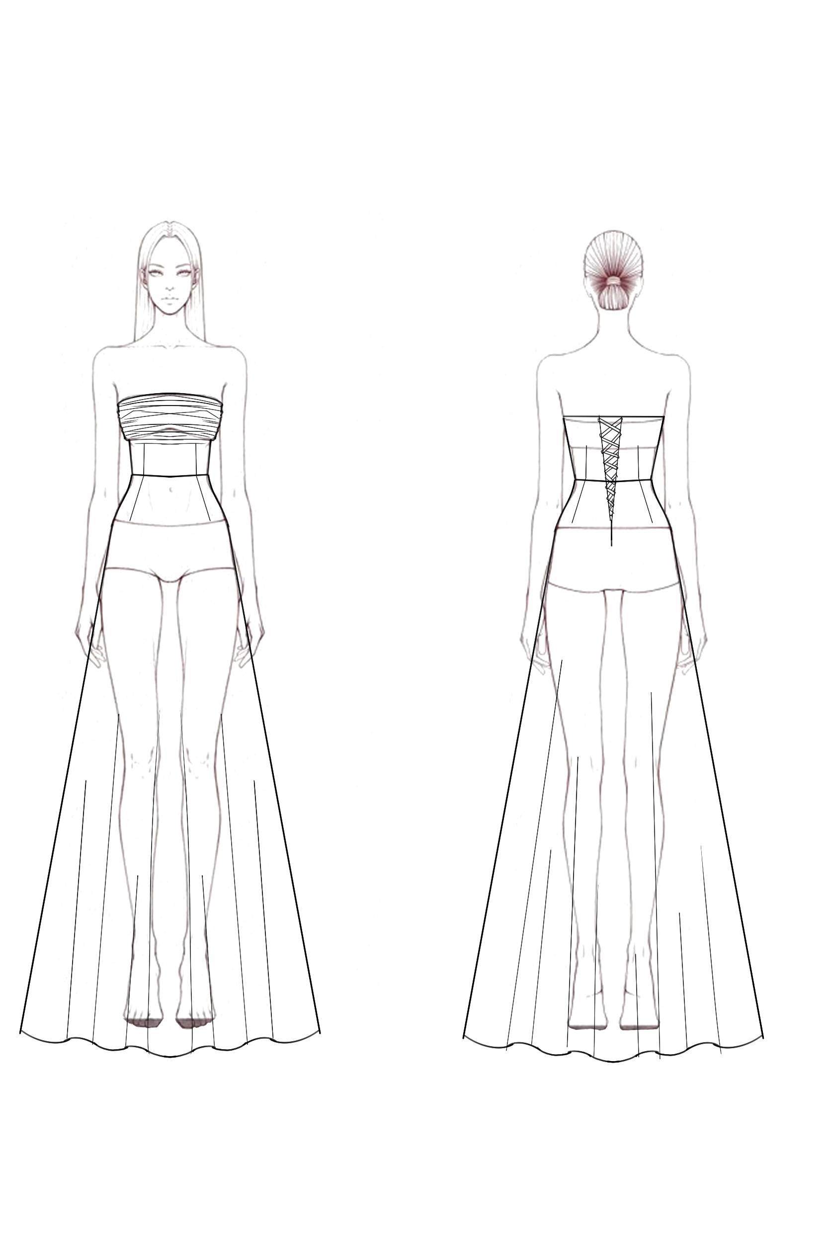 Formal Dress​​ White Strapless Maxi Dress