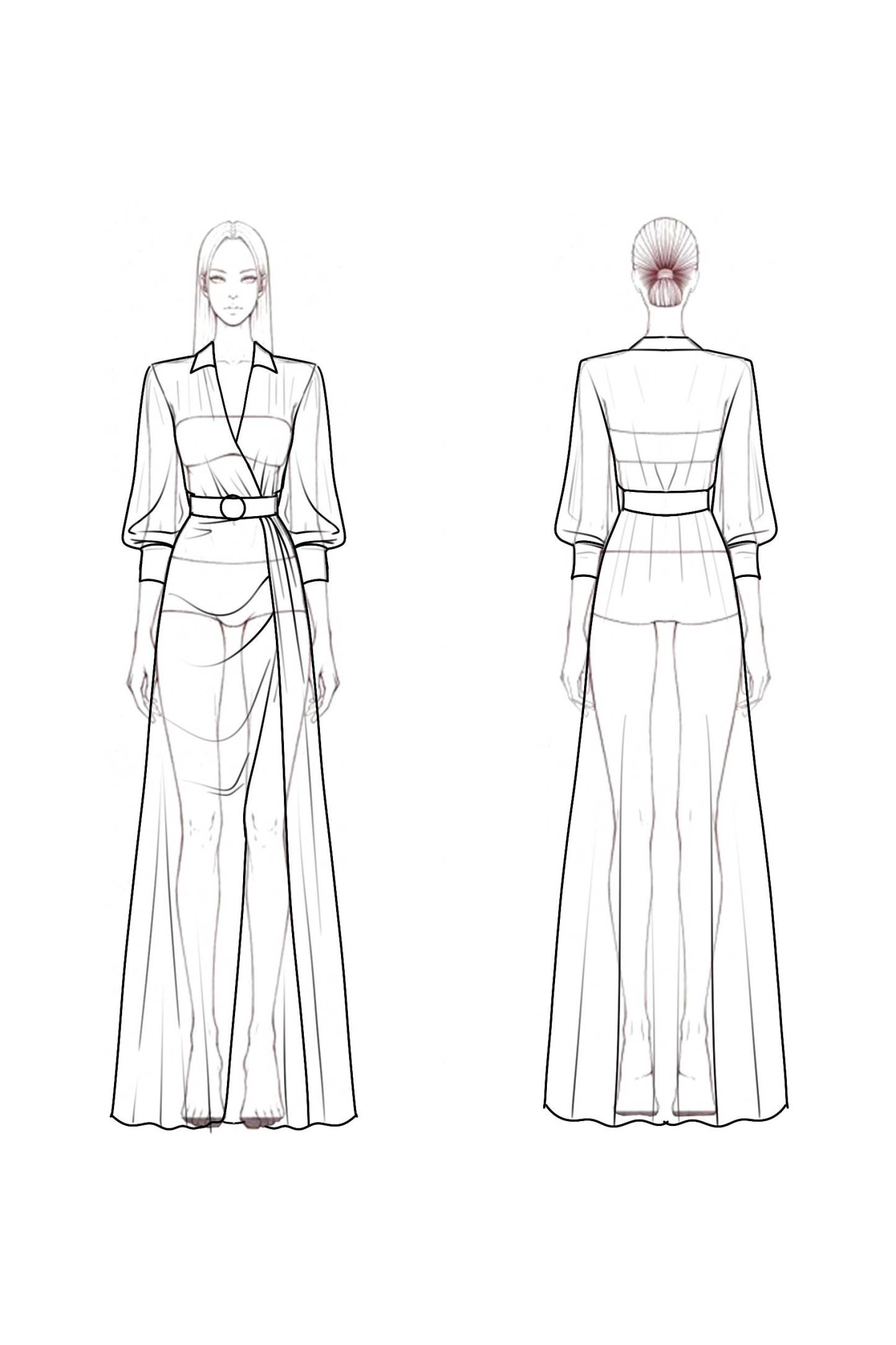 Evening ​Formal Satin Dress​​ Green V Neck Maxi Dress