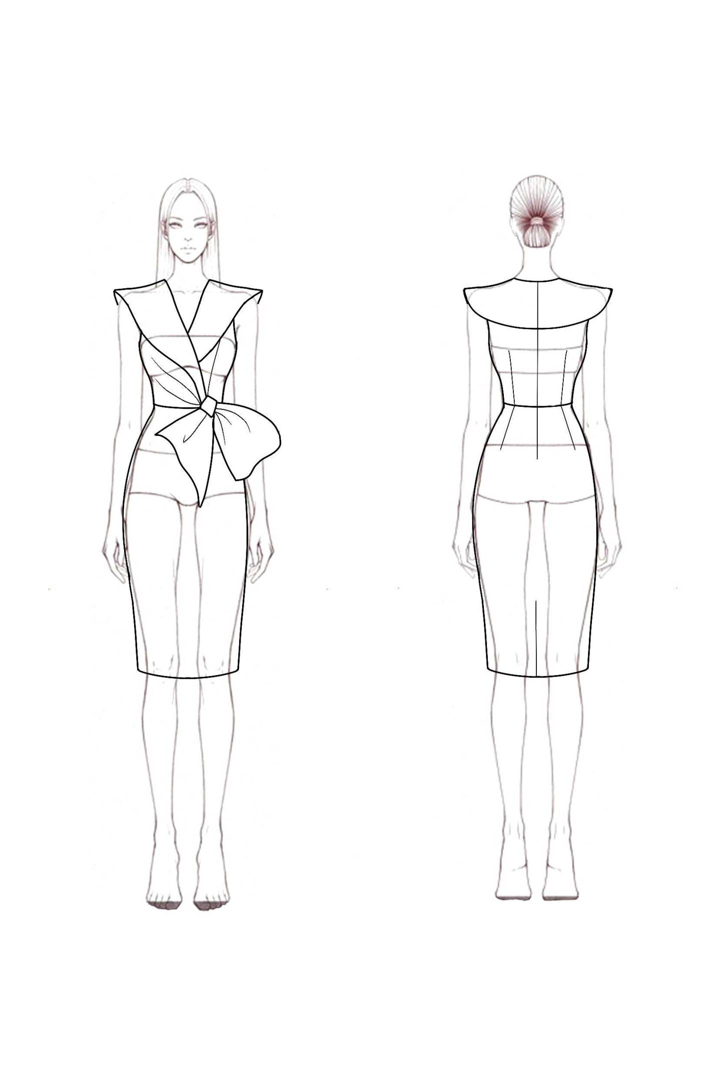 ​Cocktail​ Satin Dress​ Pink V Neck Bow Knee Dress