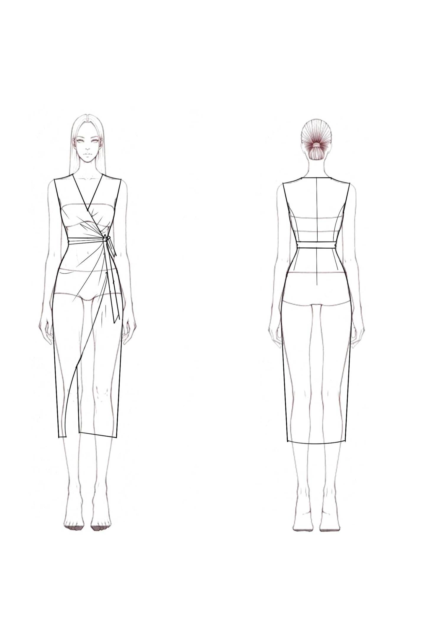 Work Party Wrap Dress​ White V Neck Sleeveless Midi Dress