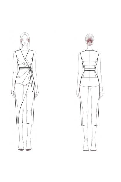 Work Party Wrap Dress​ White V Neck Sleeveless Midi Dress