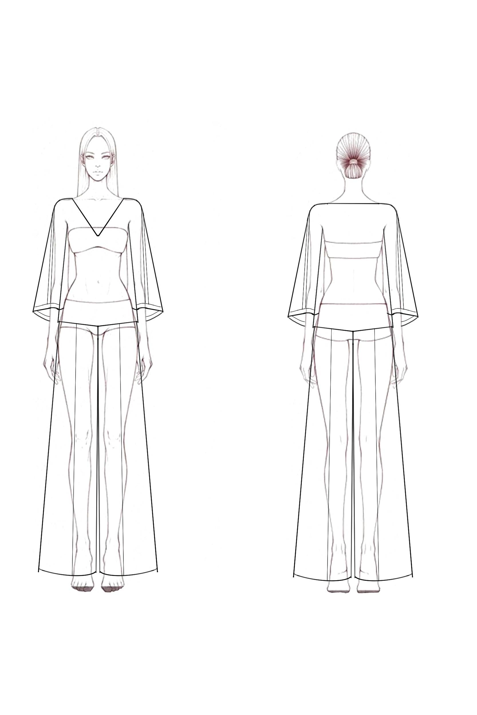 Casual Set Beige V Neck Long Sleeve Wide-Leg Pants Set 