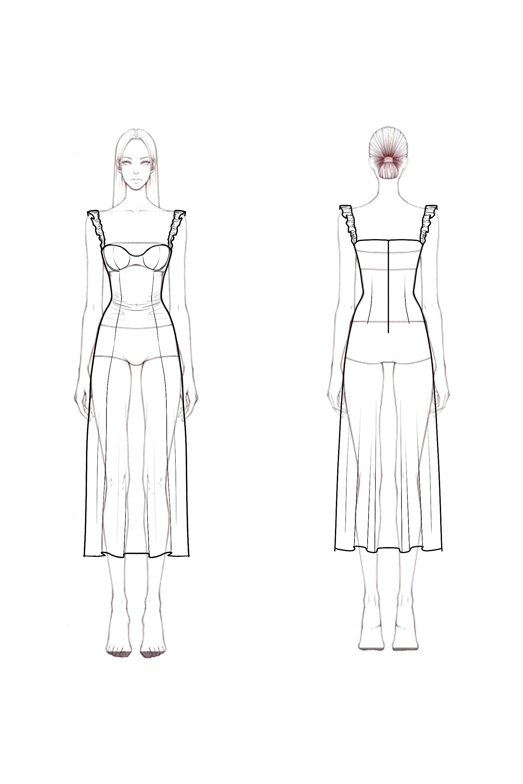 Homecoming Corset Dress​​ Pink Spaghetti Strap Satin Midi Dress