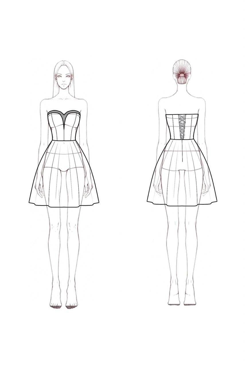 Homecoming Party Dress​​ Black Strapless Mini Dress