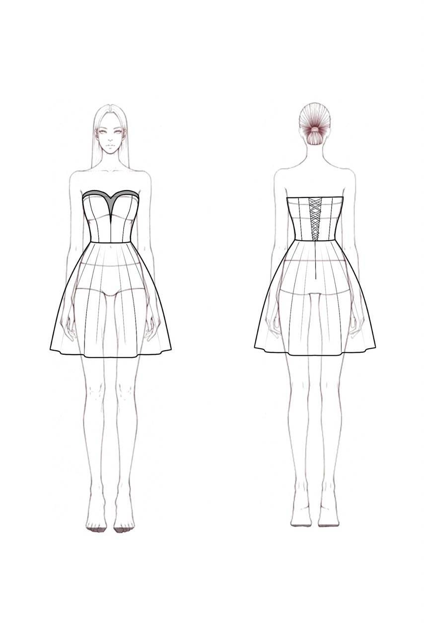 Homecoming Party Dress​​ Black Strapless Mini Dress