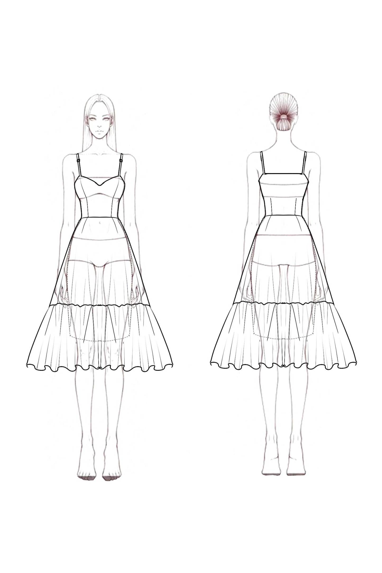 Homecoming Party Dress​​ Pink Spaghetti Strap Knee Dress