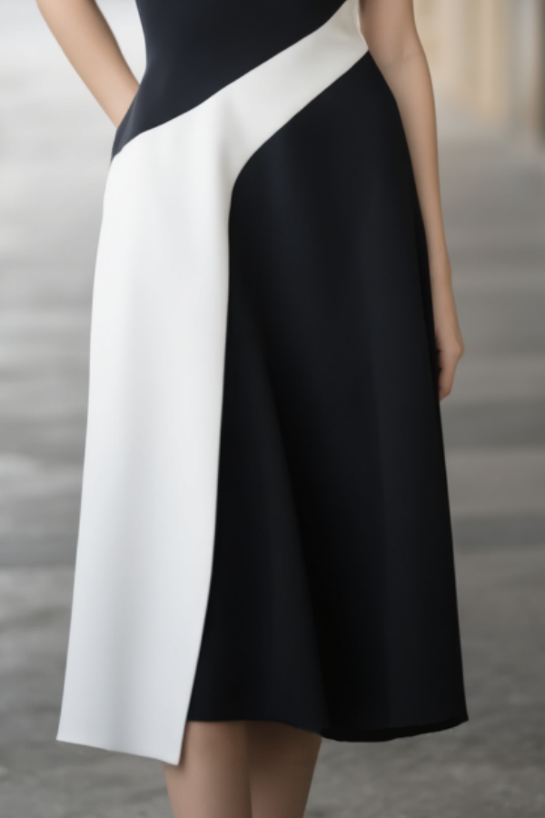 Business Midi Dress with Pockets