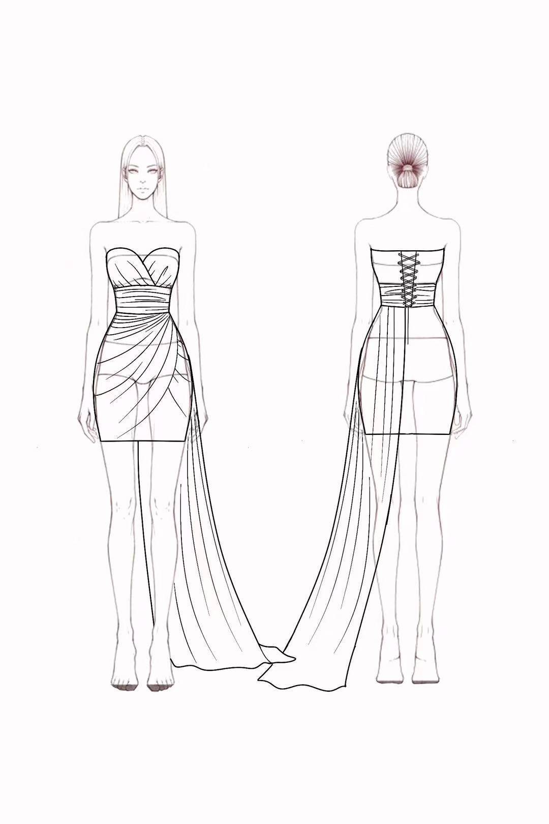 Cocktail Party Satin Dress Rose Strapless with Train Mini Dress  