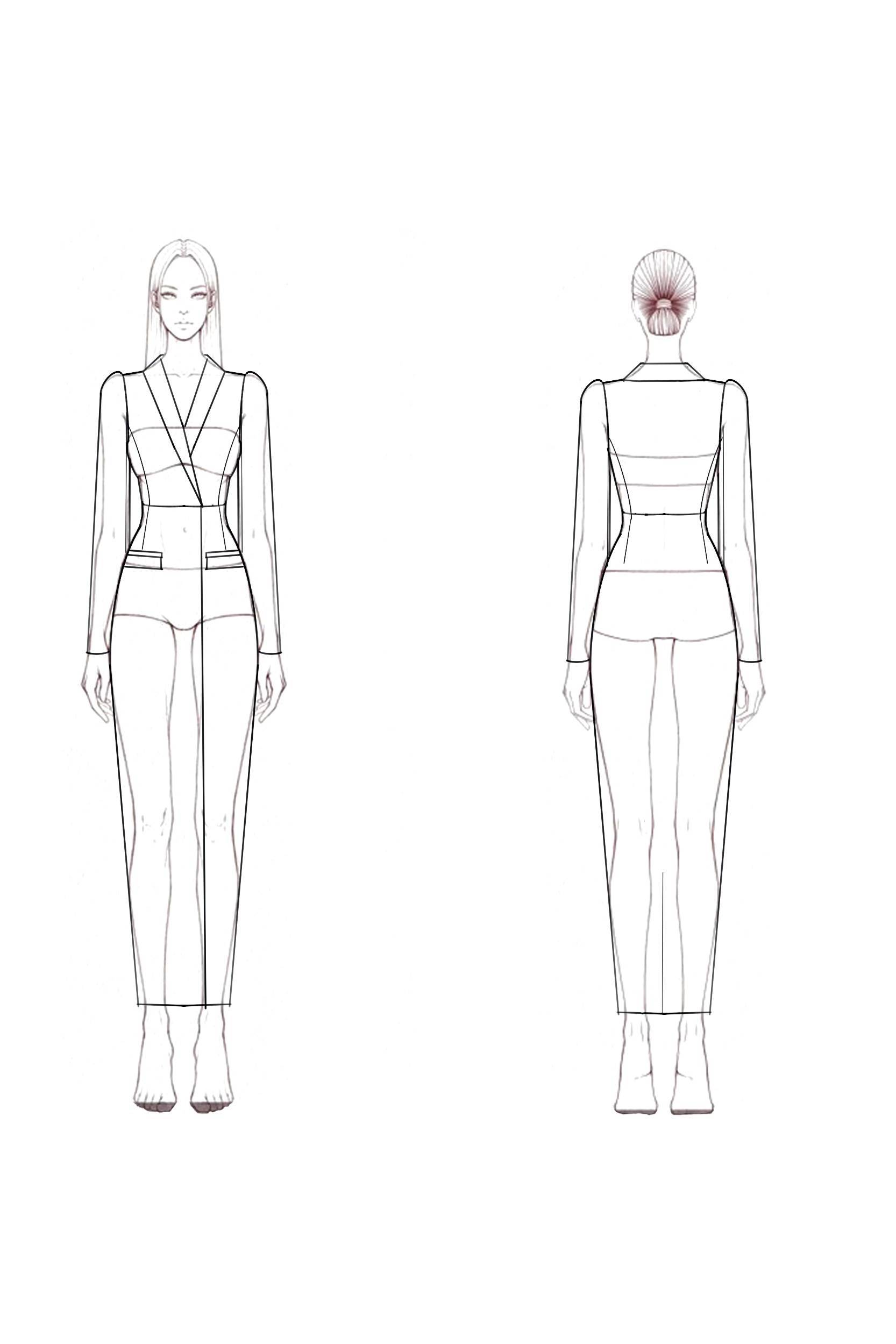 Work Blazer Dress Fuchsia Lapel Long Sleeve Maxi Dress