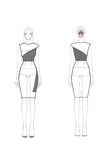 Work Dress White Navy Colorblock Sleeveless Knee-Length Dress