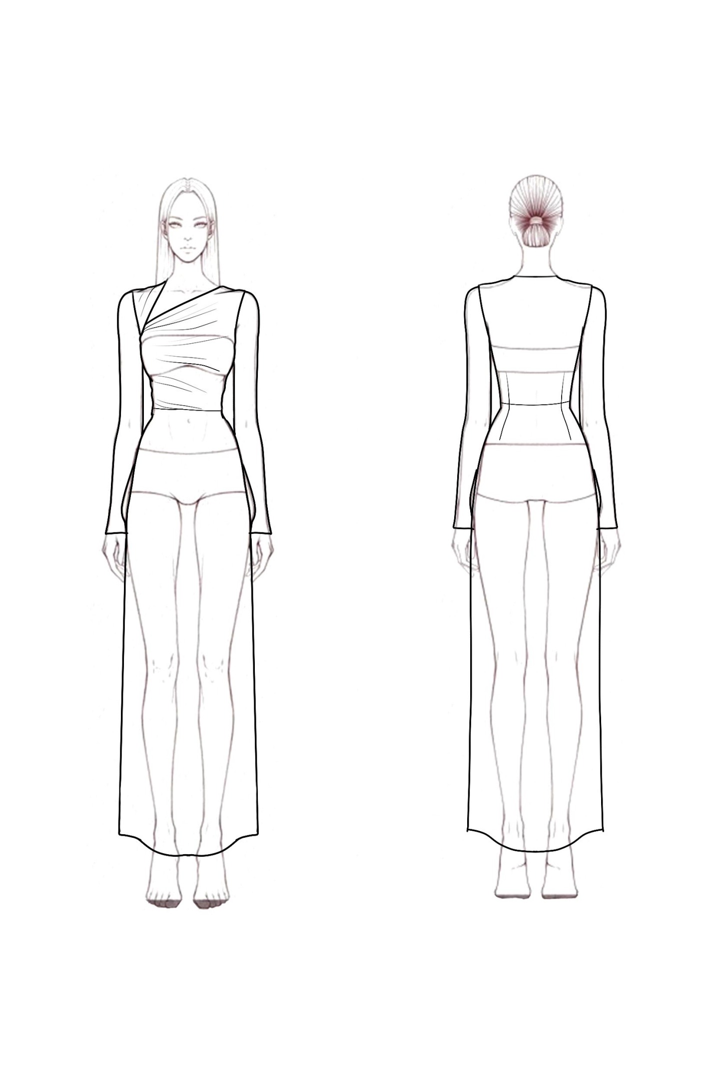 Fall Wedding Guest Dress Blue Long Sleeve Maxi Dress