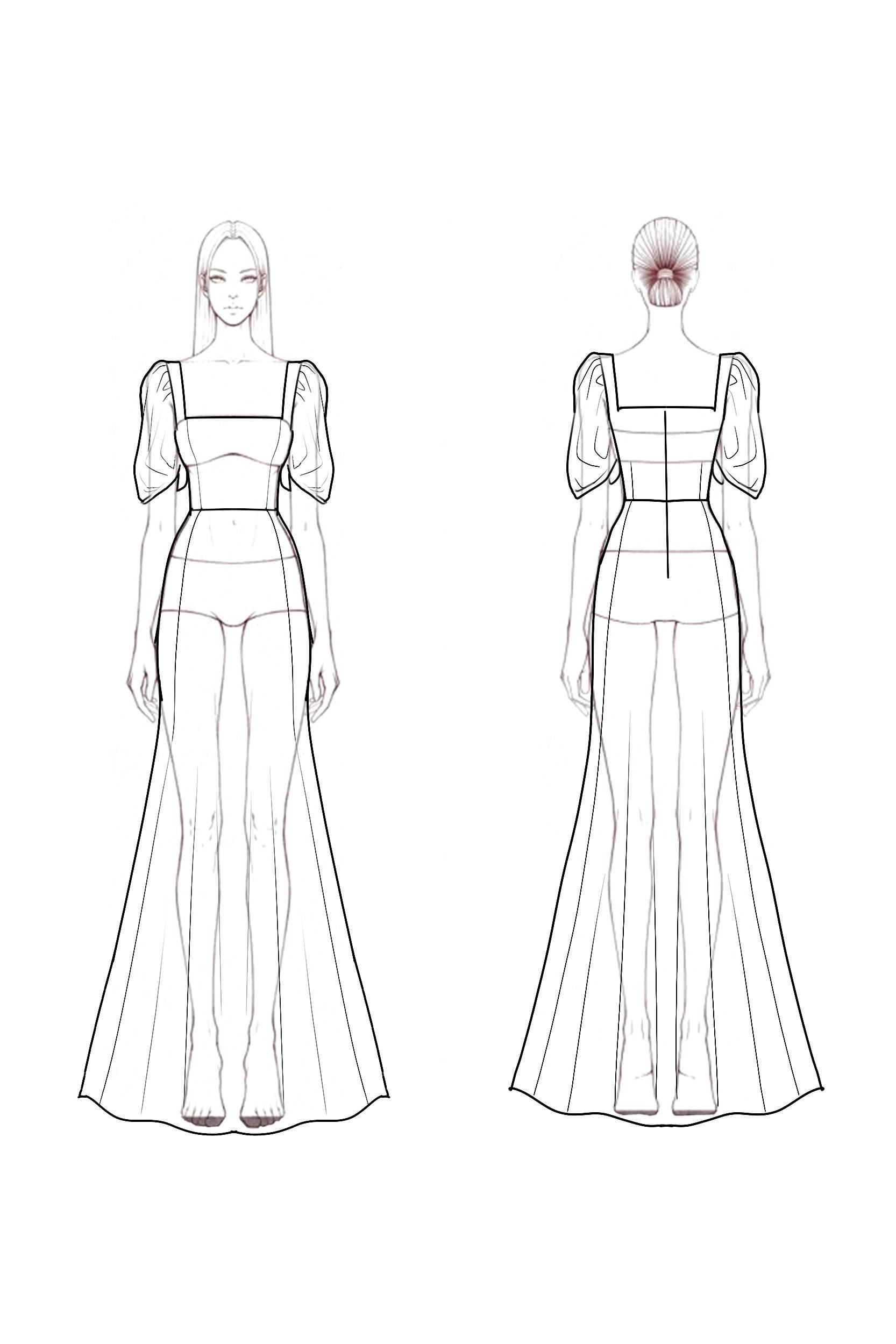 Evening Formal Dress Burgundy Square Neck Maxi Dress