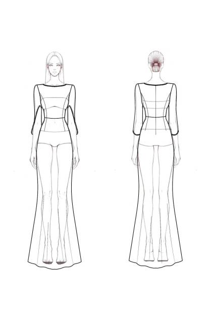 Formal Dress Blue with Pearls Maxi Mother of the Bride Dress