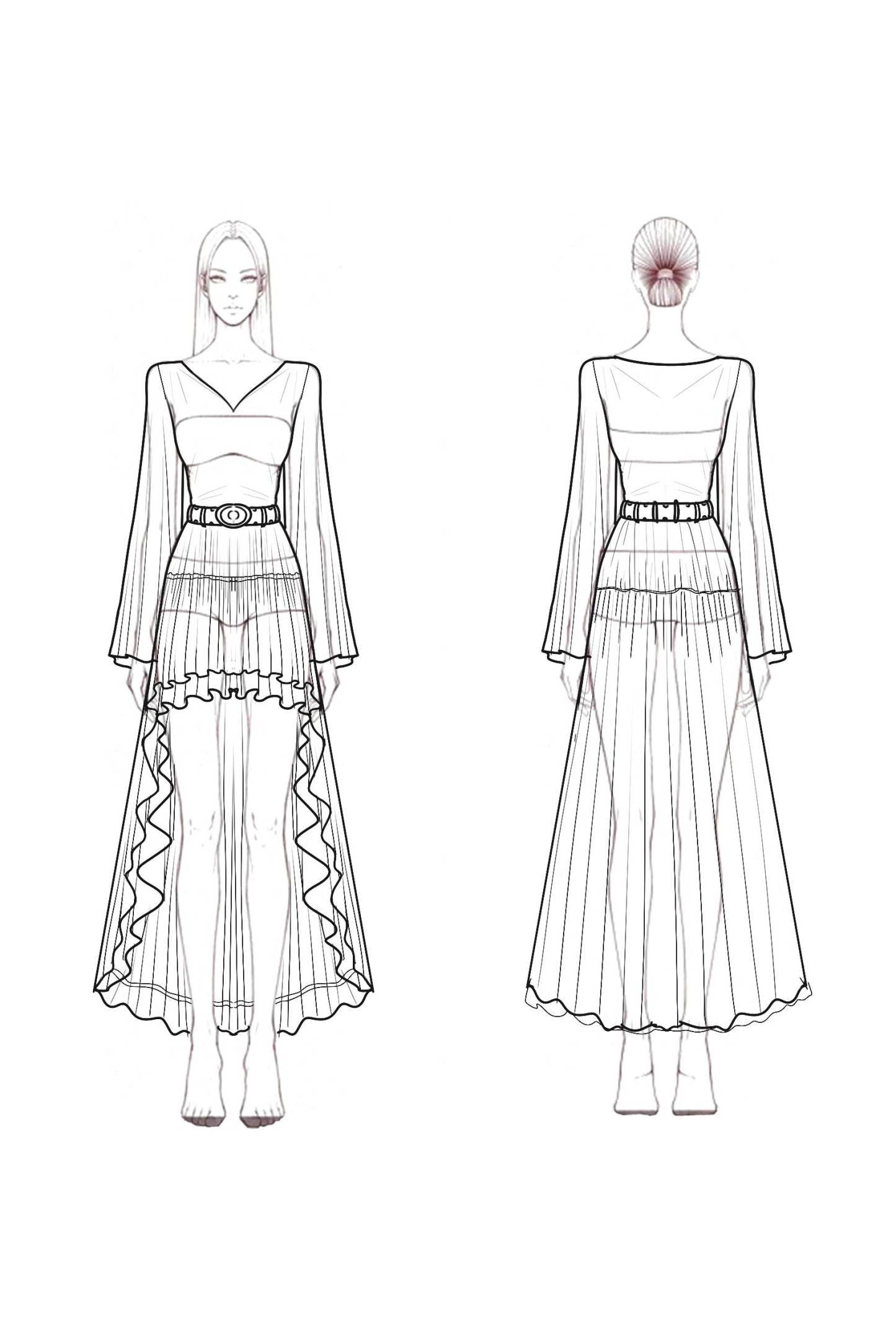 Boho Dress Red V Neck Ruffle Plus High Low Mini Dress