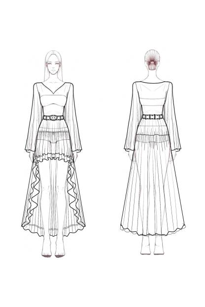 Boho Dress Red V Neck Ruffle Plus High Low Mini Dress