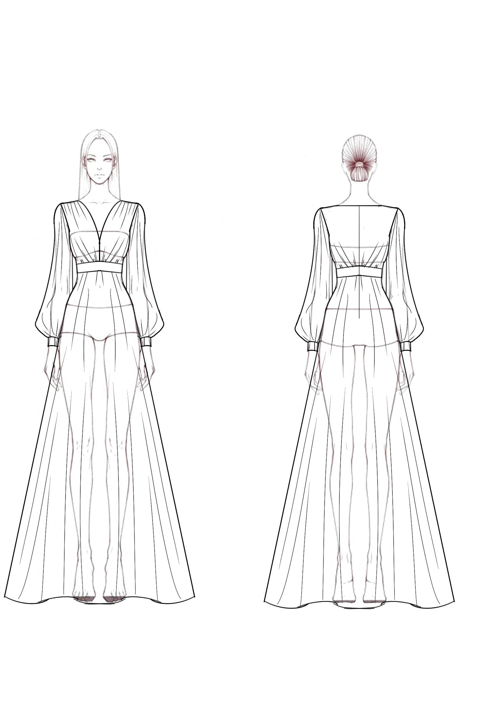 Formal Swing Evening Dress White V Neck Maxi Dress