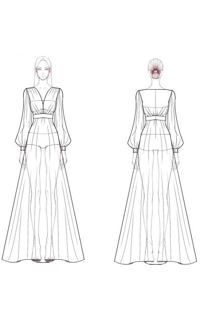 Formal Swing Evening Dress White V Neck Maxi Dress