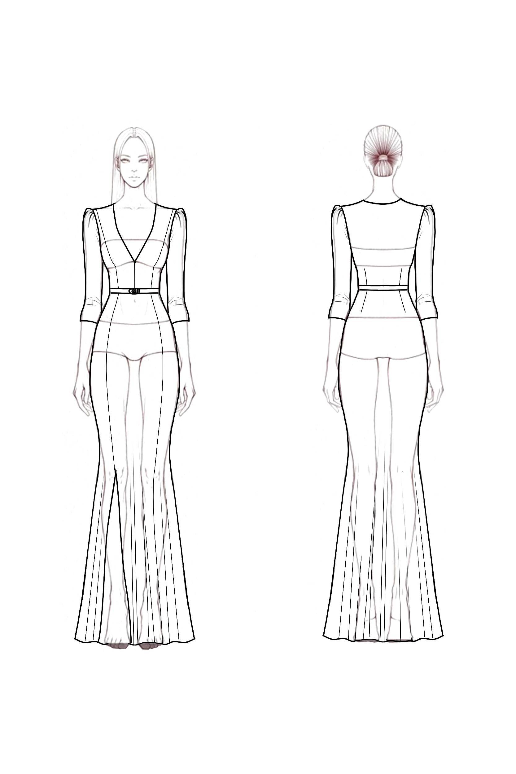 Formal Evening Dress Green V Neck Velvet Maxi Dress