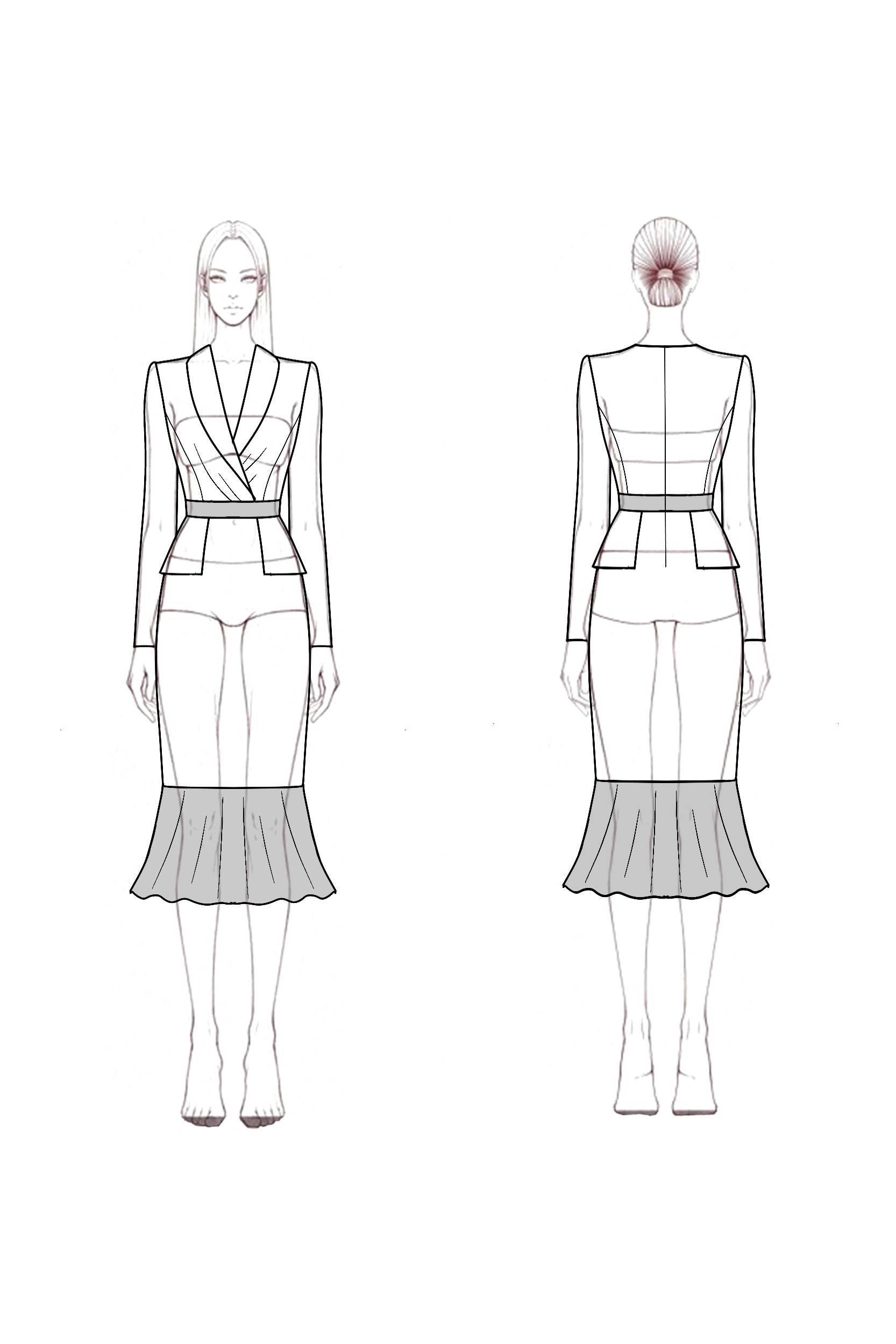 ​Cocktail Dress​ White Lapel Velvet Lace Midi Dress