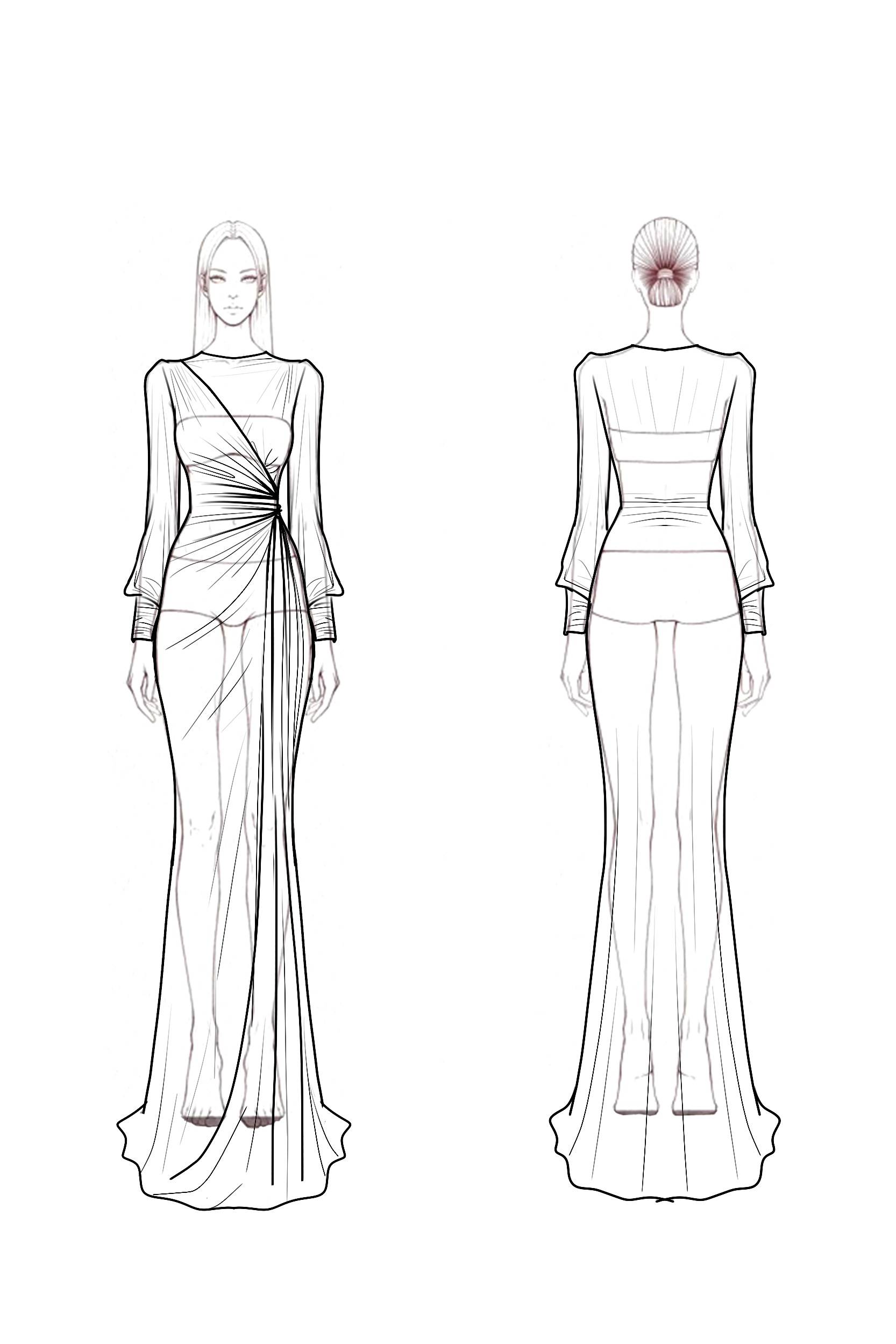 Formal Evening Dress Red Crew Neck Velvet Maxi Dress