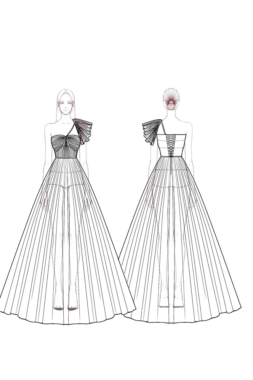 Formal Evening Dress Yellow One Shoulder Maxi Dress