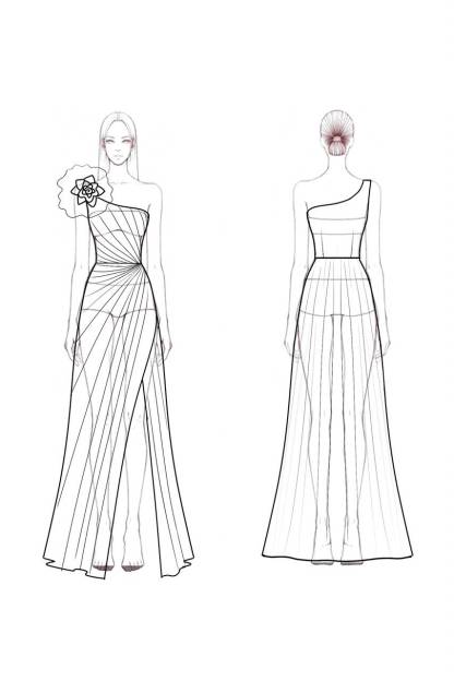 Formal Evening Dress Pink One Shoulder Floral Slit Maxi Dress