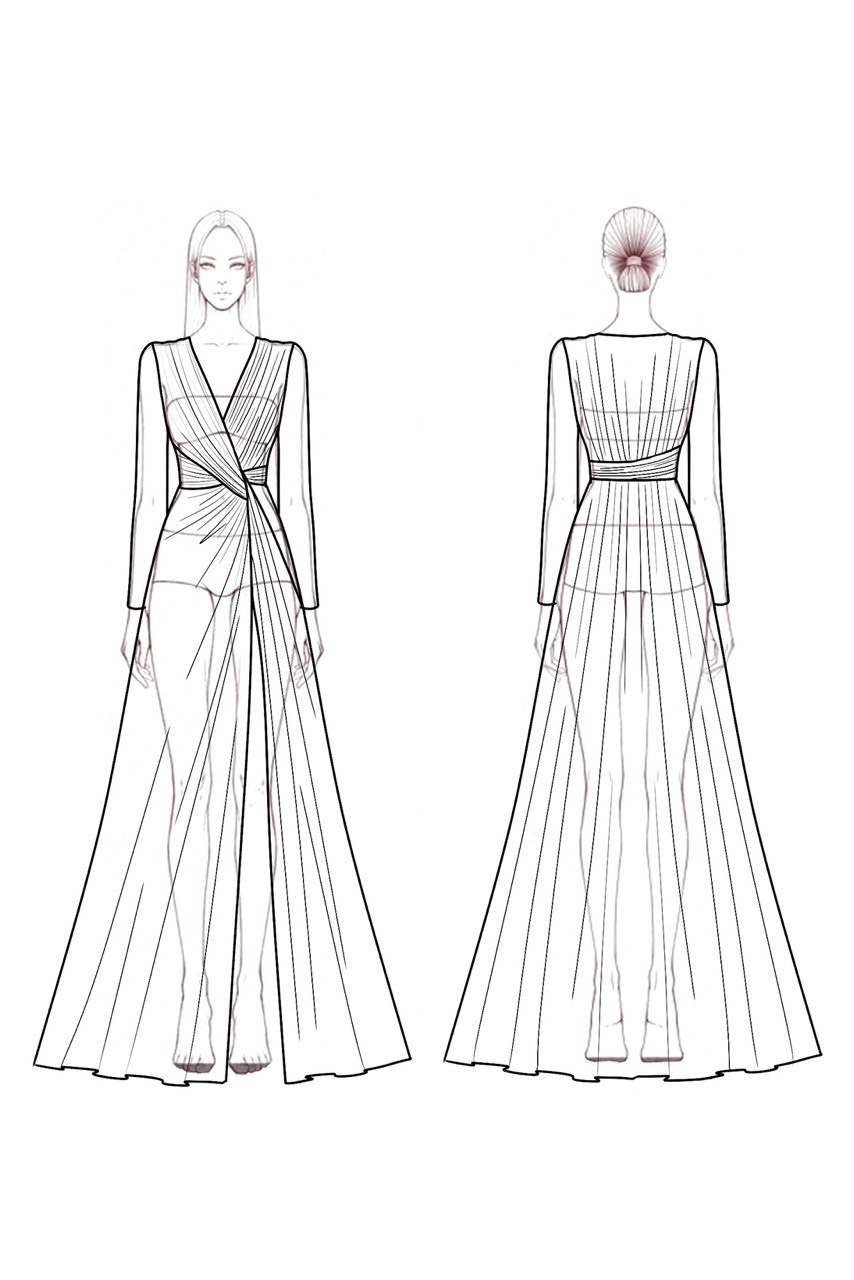 Formal Evening Dress Golden V Neck Ruched Slit Maxi Dress