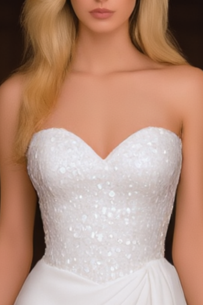 Cocktail Tea Party Dress White Strapless Mini Dress