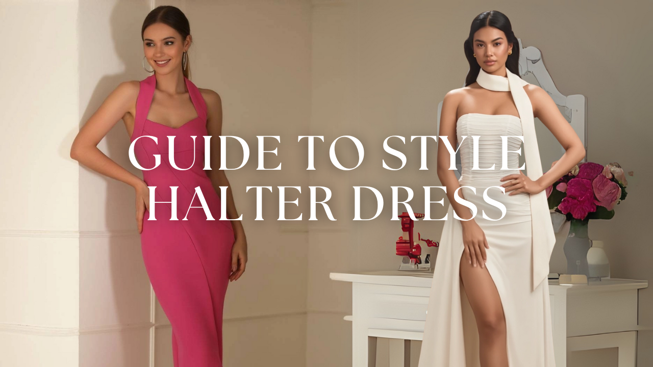 Halter dresses, white halter dress, formal halter dress
