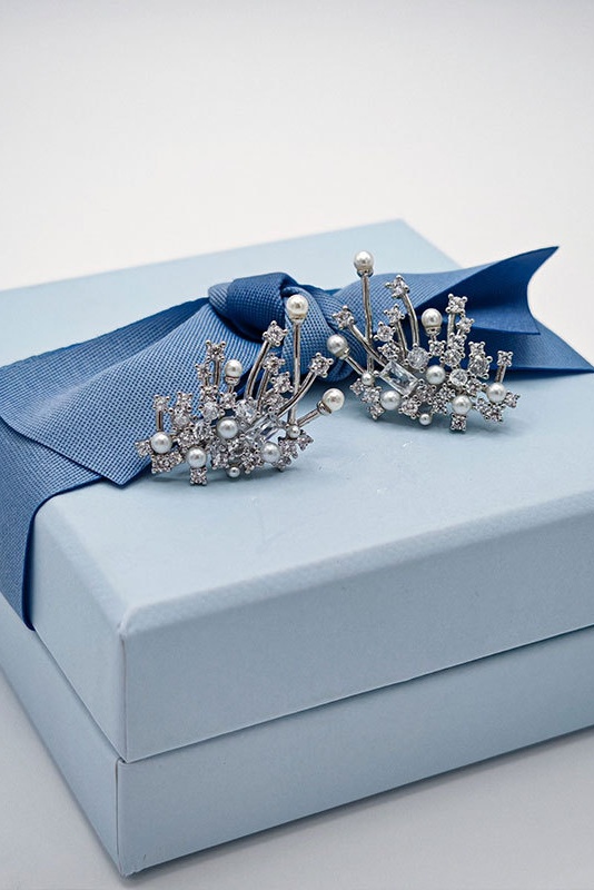 Bride Earrings Bride Geometry Earrings For Outfit Bride